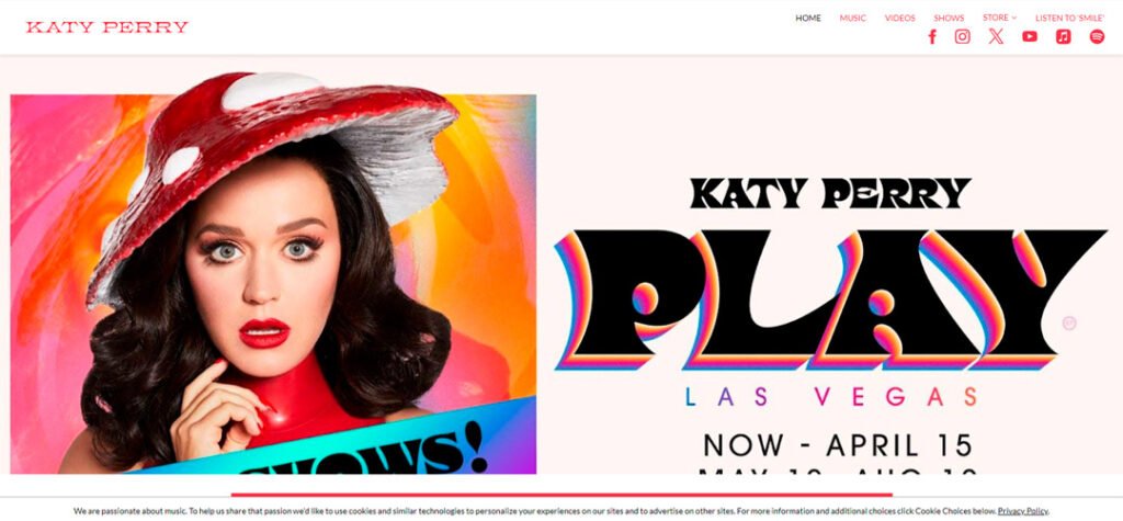 Site https://www.katyperry.com/